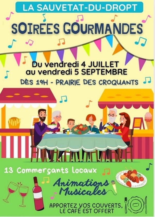 Soirées gourmandes