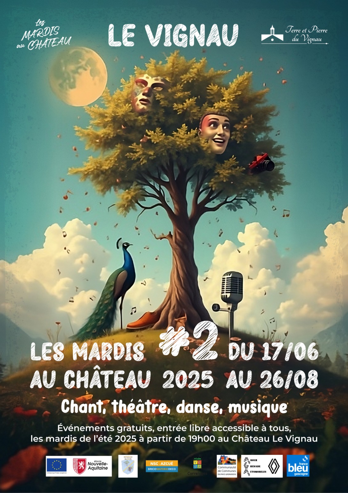 Les mardis au château - Spectacle "Au bal masqué, Olé, Olé" avec les Baladins de Mauco