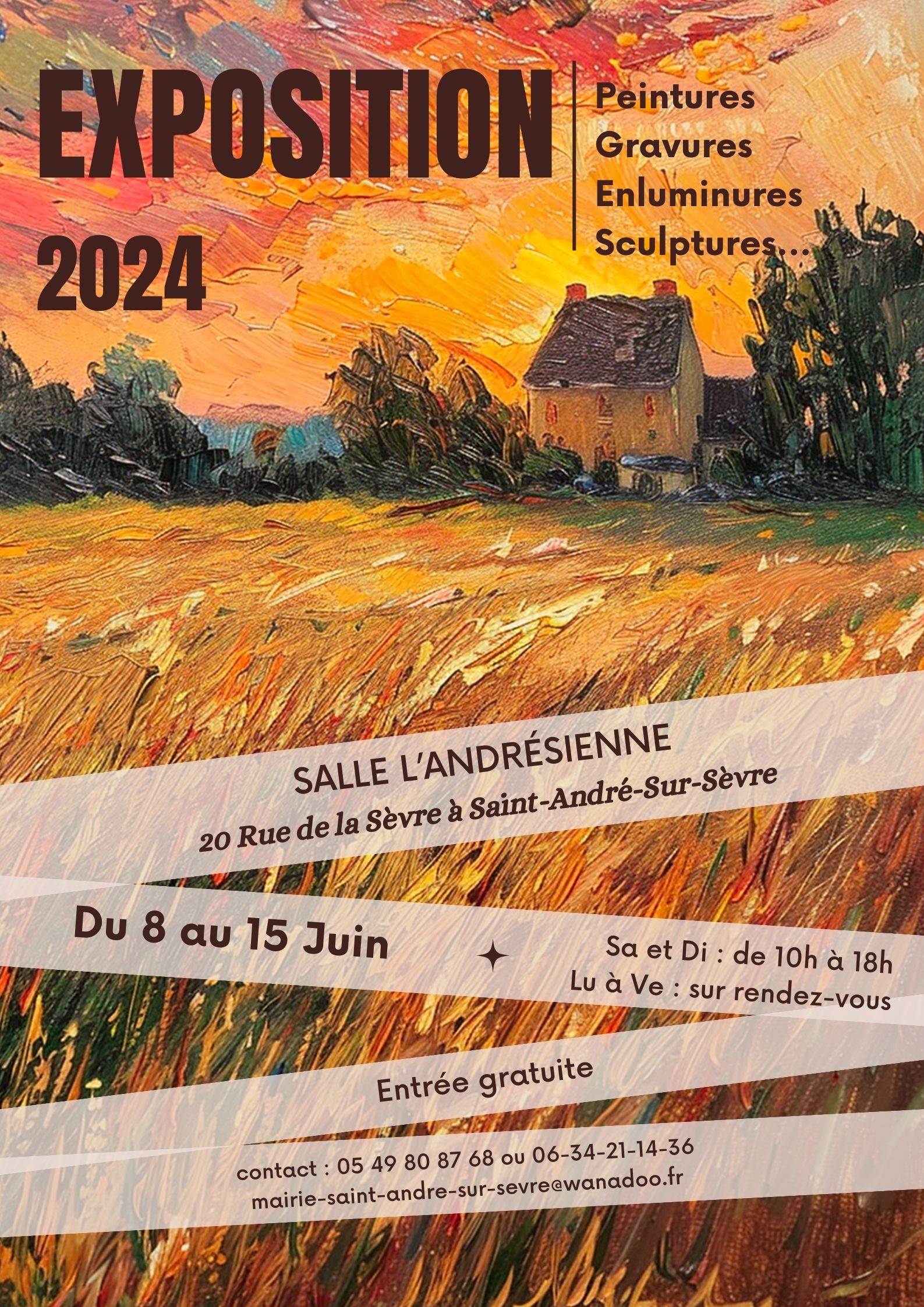 Exposition  France Nouvelle-Aquitaine Deux-Sèvres Saint-André-sur-Sèvre 79380