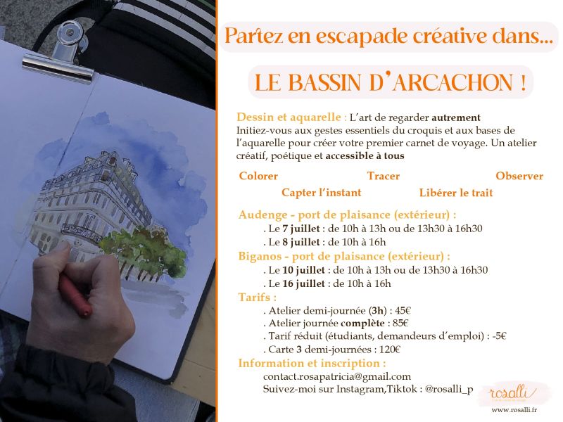 Ateliers carnet de voyage