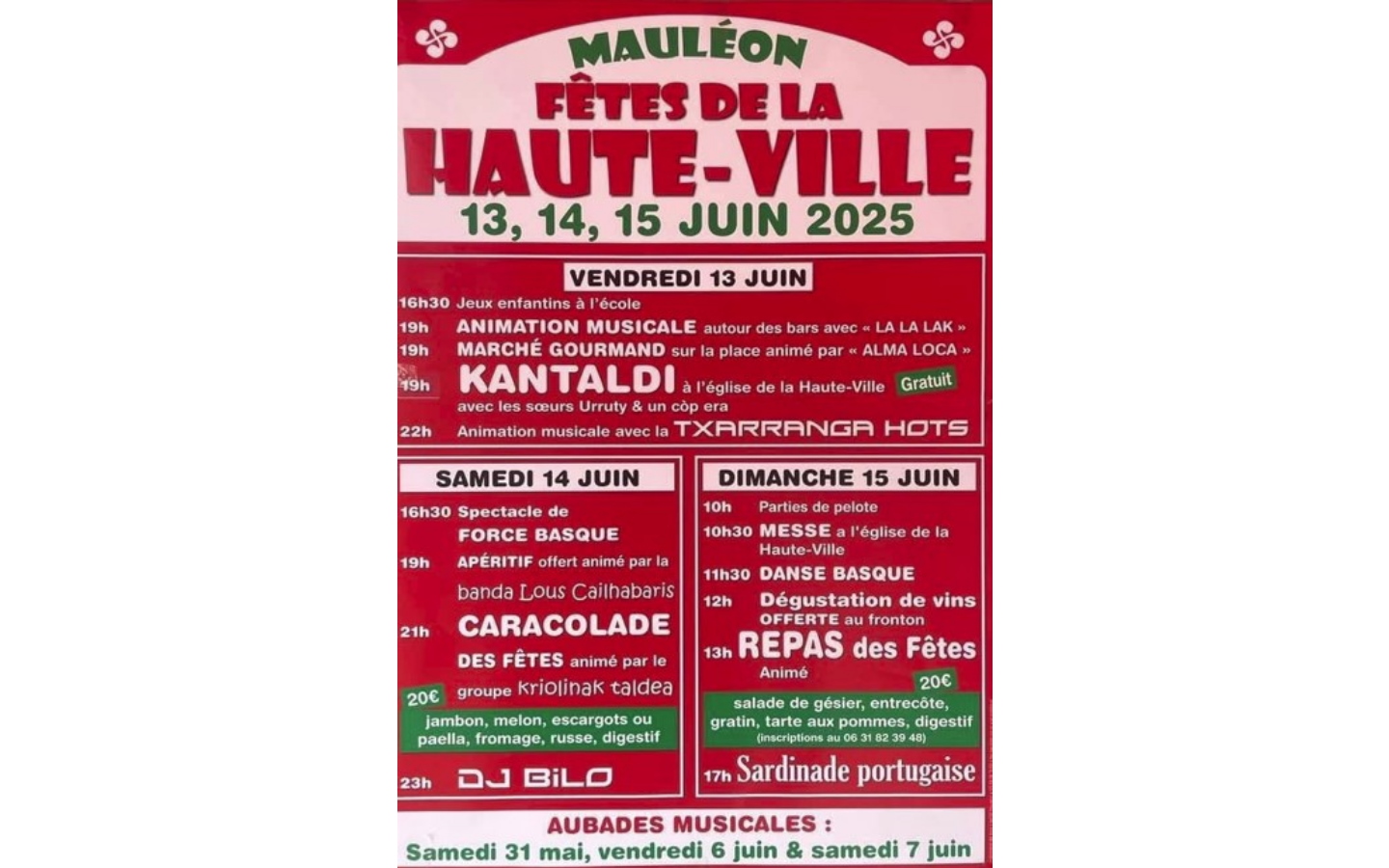 Fêtes locales : Haute-Ville de Mauléon
