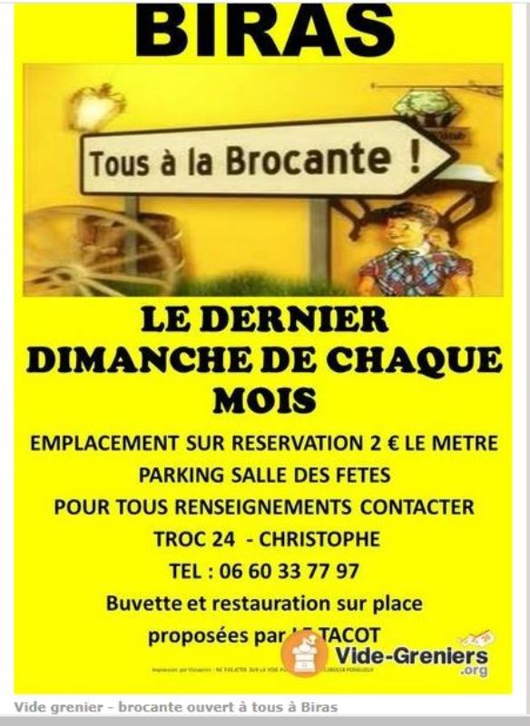 Vide-greniers & brocante  France Nouvelle-Aquitaine Dordogne Biras 24310