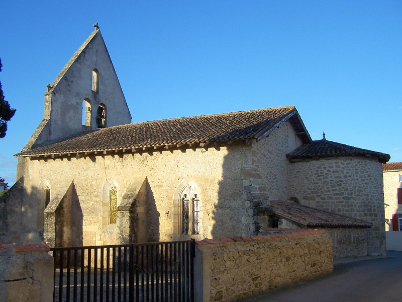 Eglise de Bourdelles  France Nouvelle-Aquitaine Gironde Bourdelles 33190