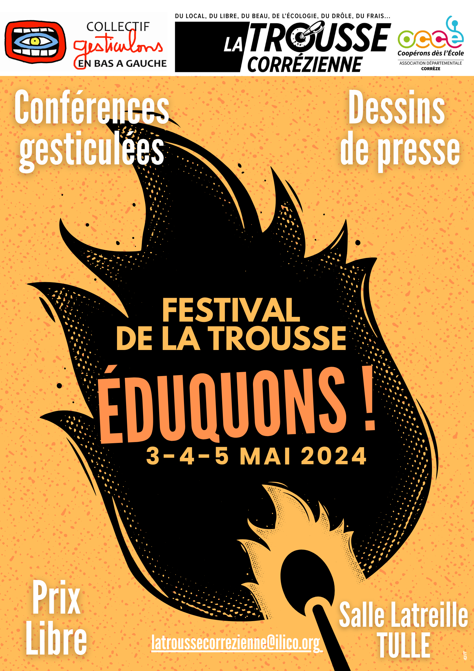 Festval de La Trousse : Eduquons Le 5 mai 2024
