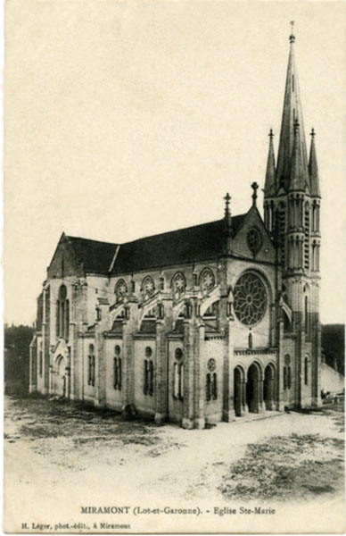 Eglise Sainte Marie  France Nouvelle-Aquitaine Lot-et-Garonne Miramont-de-Guyenne 47800