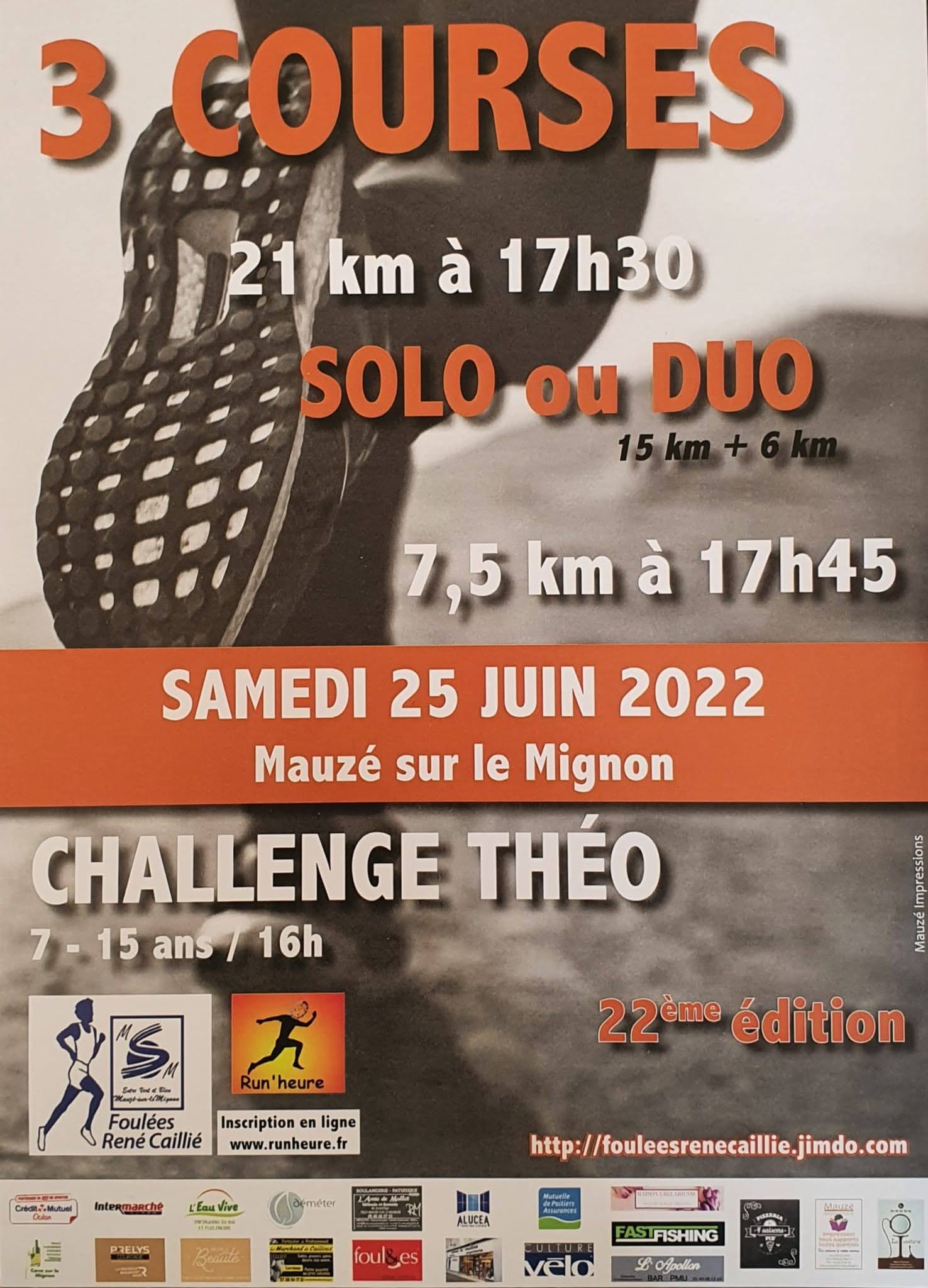 Fete Rene Caillie Mauze Sur Le Mignon Foulées René-Caillié Mauzé-sur-le-mignon - 25-06-2022 - 23h59 ()