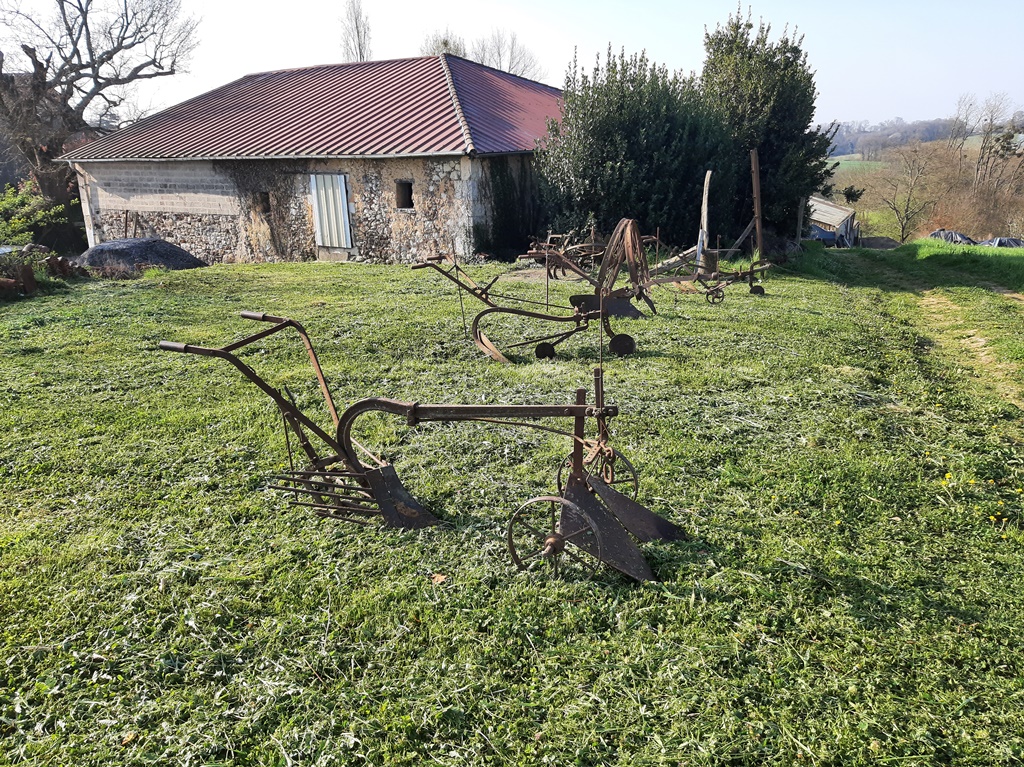 Le travail de la vigne et ses outils d'antan présentés par François