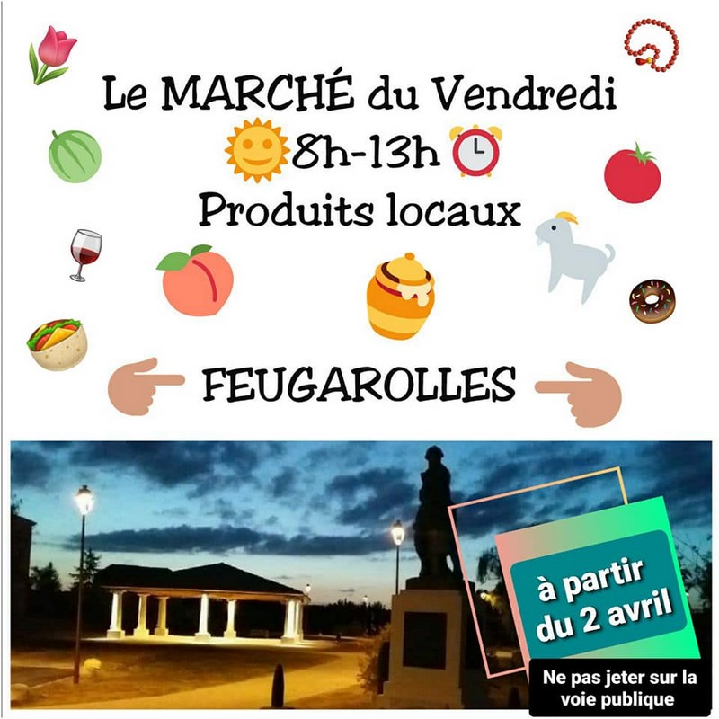 Marché traditionnel de Feugarolles  France Nouvelle-Aquitaine Lot-et-Garonne Feugarolles 47230