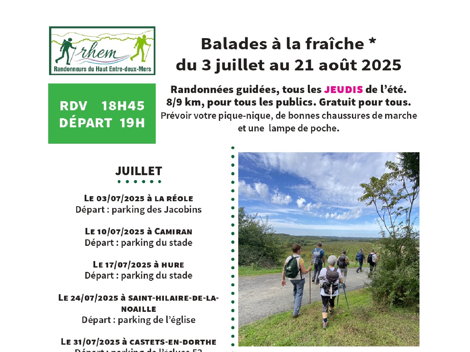 Balade à la fraîche