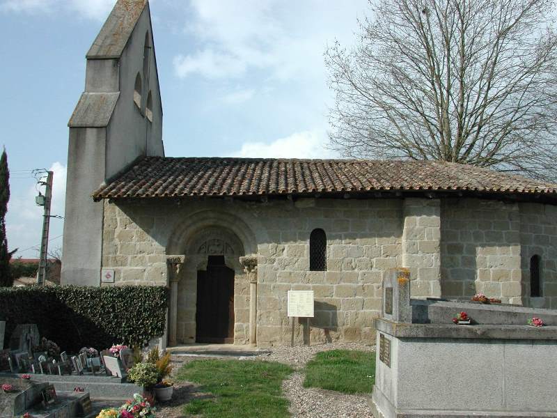 Le portail de l'église Saint-Martin  France Nouvelle-Aquitaine Lot-et-Garonne Roumagne 47800