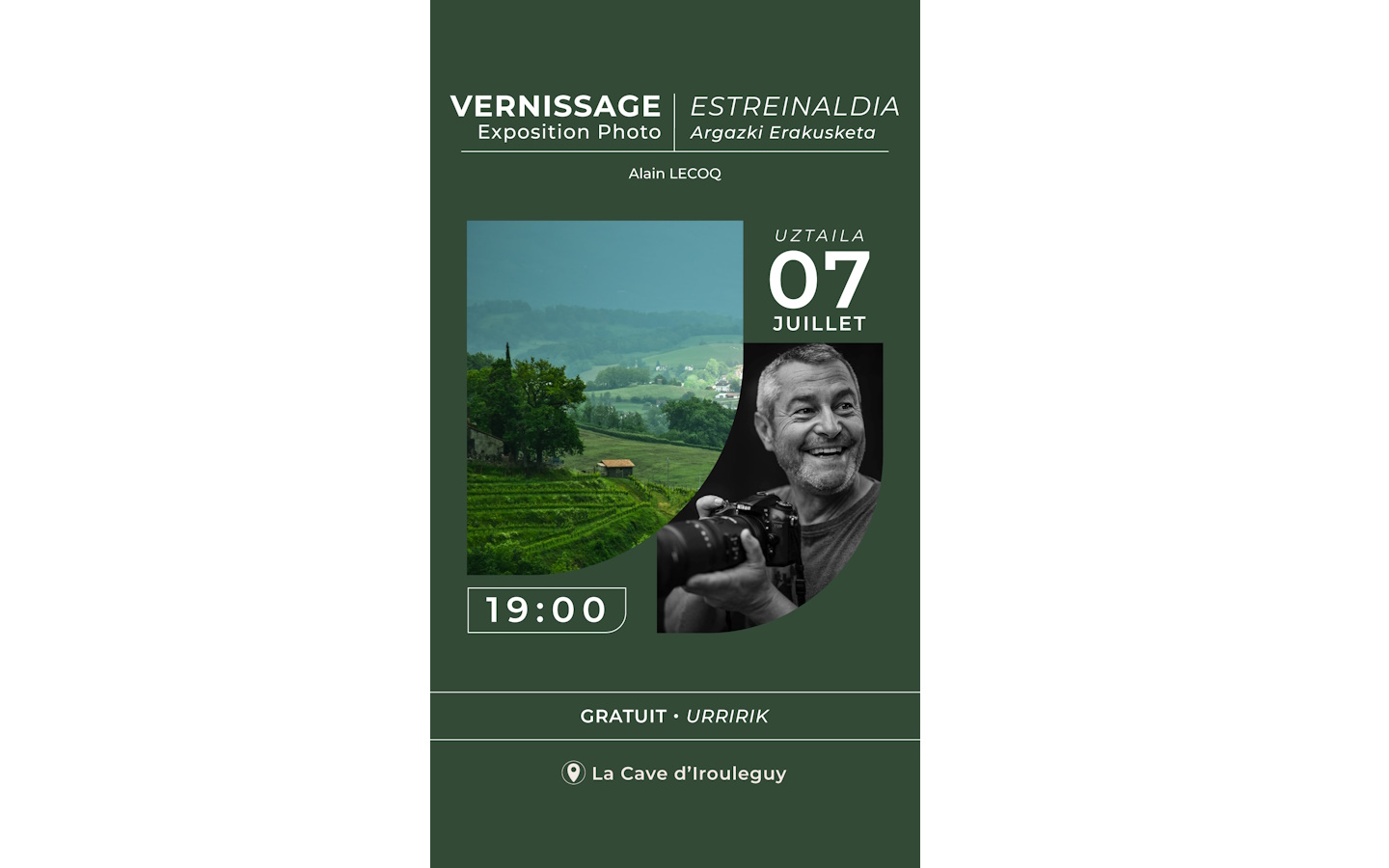 Vernissage de l'exposition photo "Mendia"