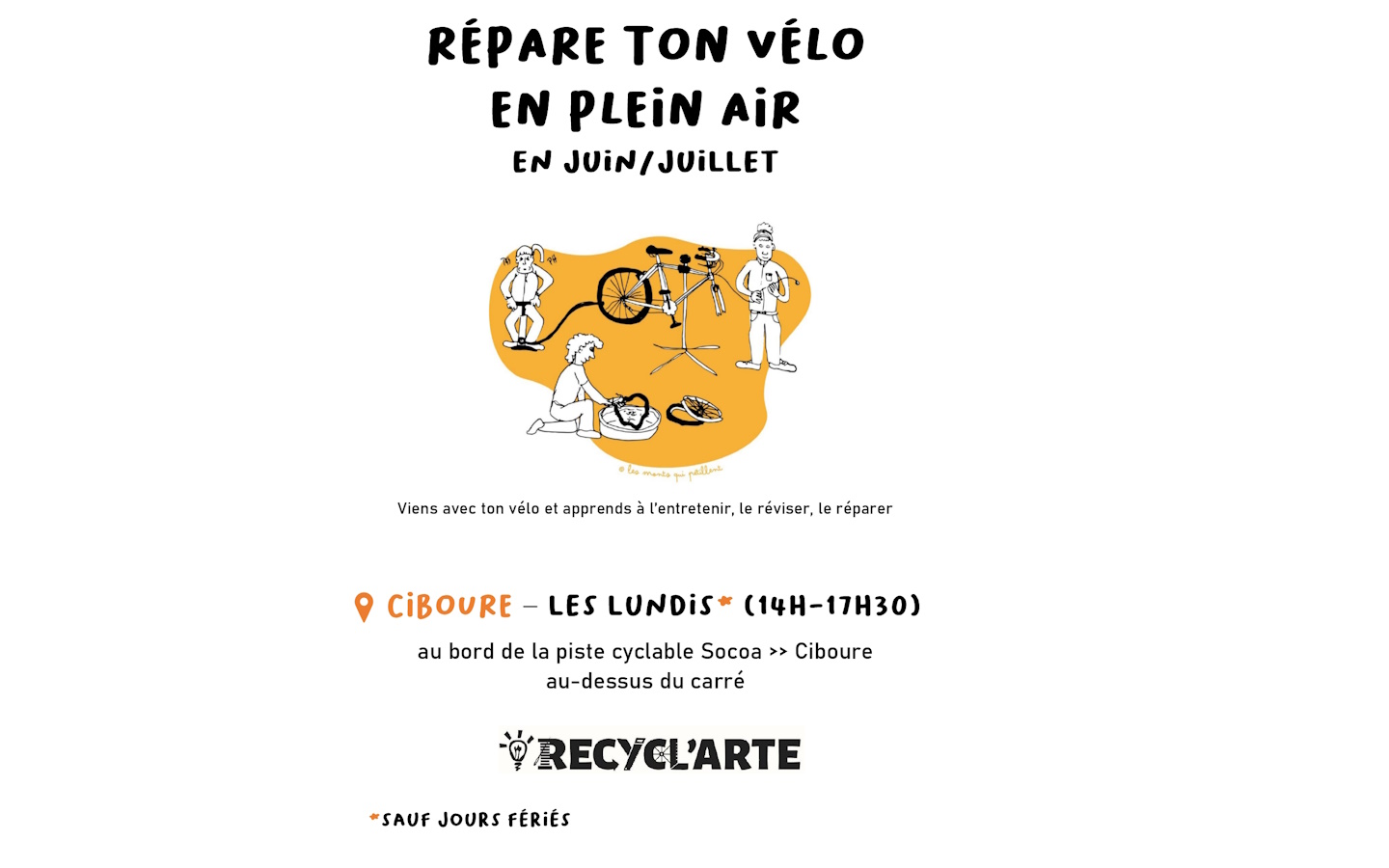 Répare ton vélo en plein air