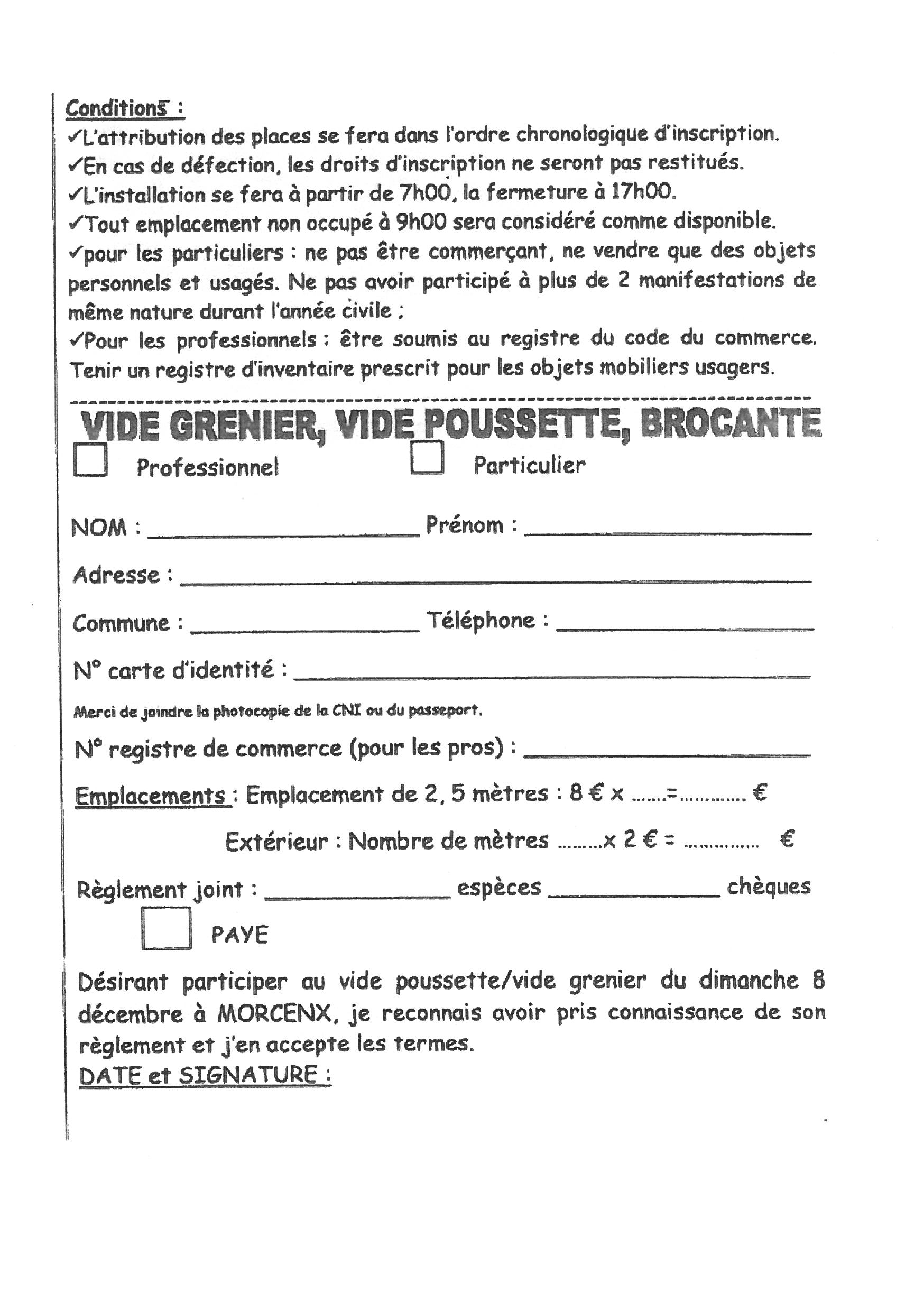 Vide grenier, Vide poussette, Brocante (2/2)