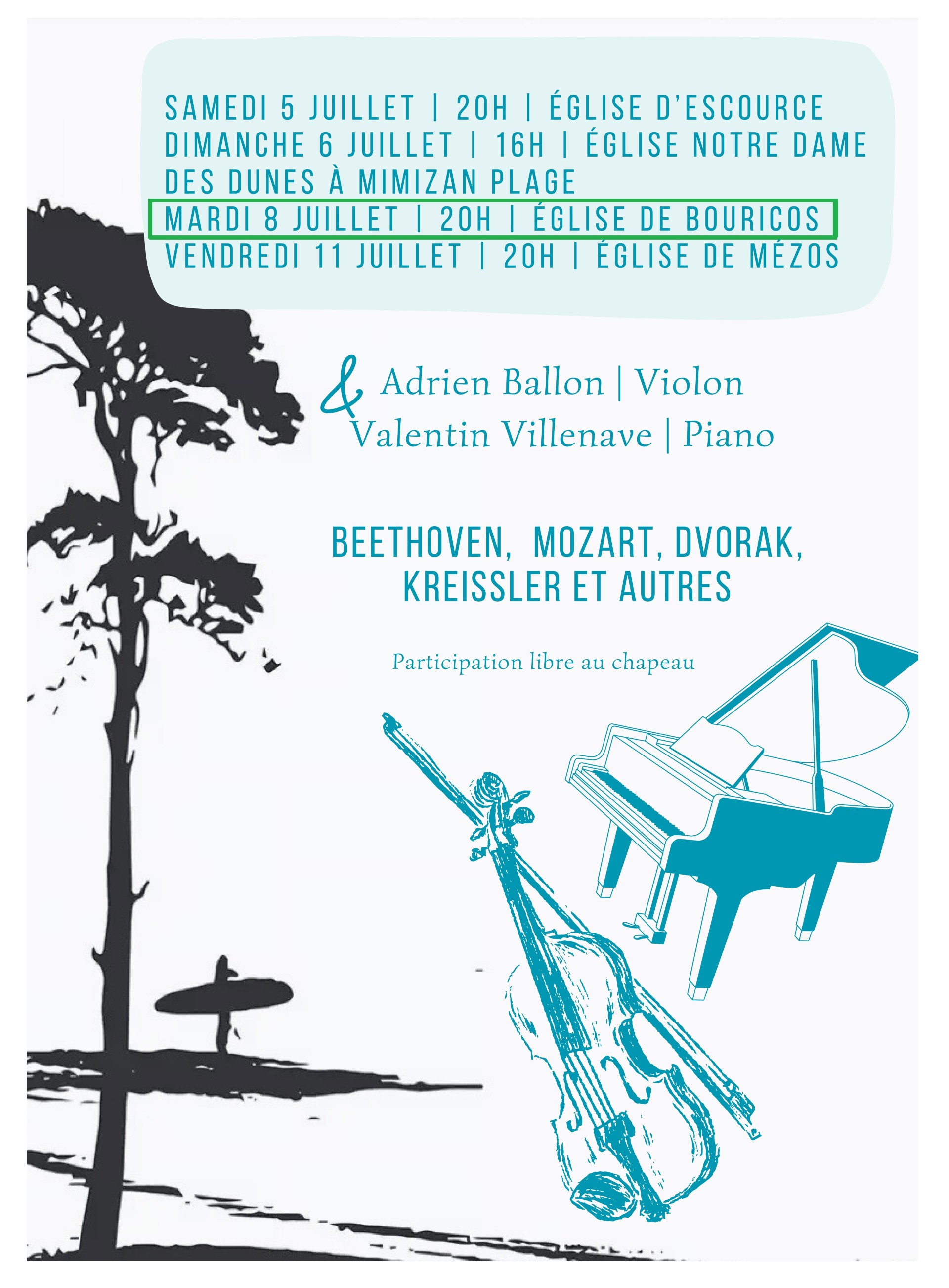 Concert violon et piano