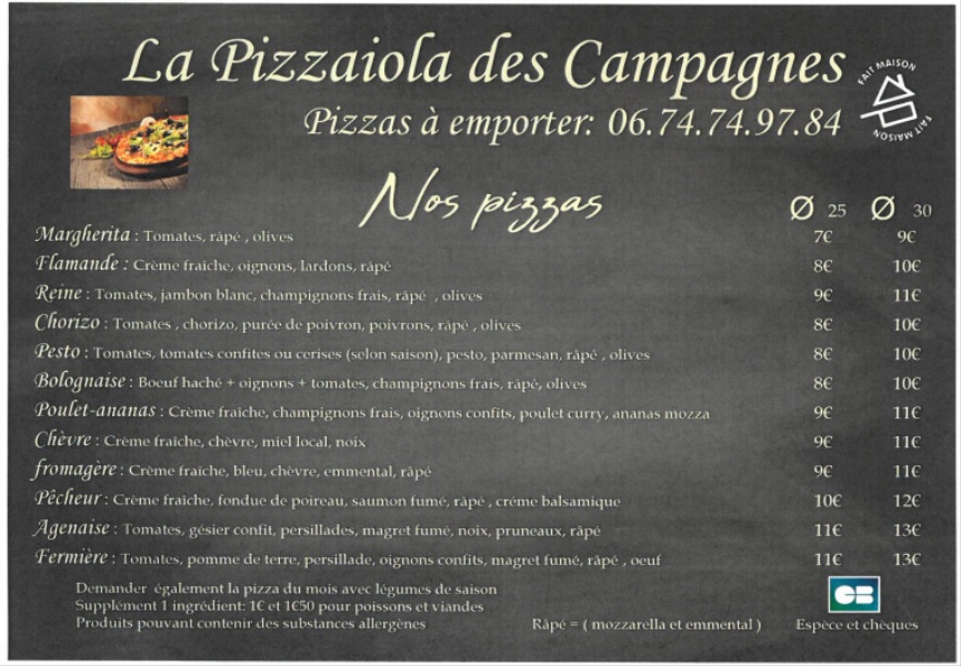 La pizzaïola des campagnes  France Nouvelle-Aquitaine Lot-et-Garonne Puysserampion 47800