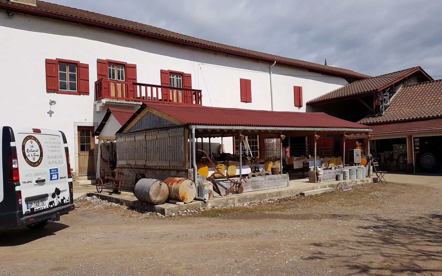Au restaurant de la ferme Mignaburia