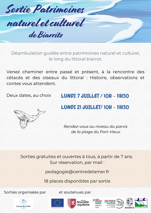 Sortie patrimoines naturel et culturel  avec le Centre de la Mer