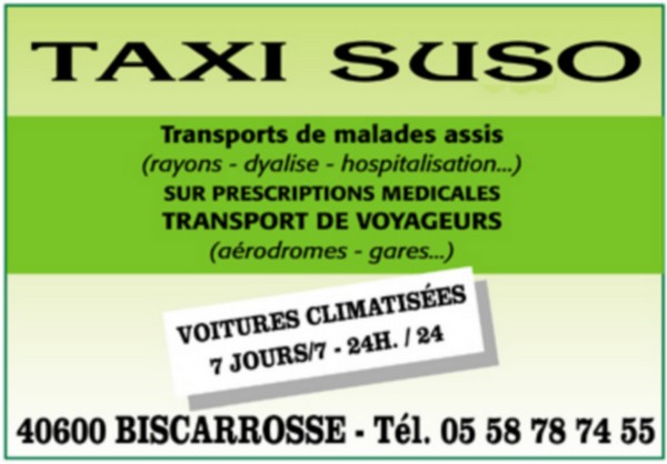 Taxi Suso  France Nouvelle-Aquitaine Landes Biscarrosse 40600