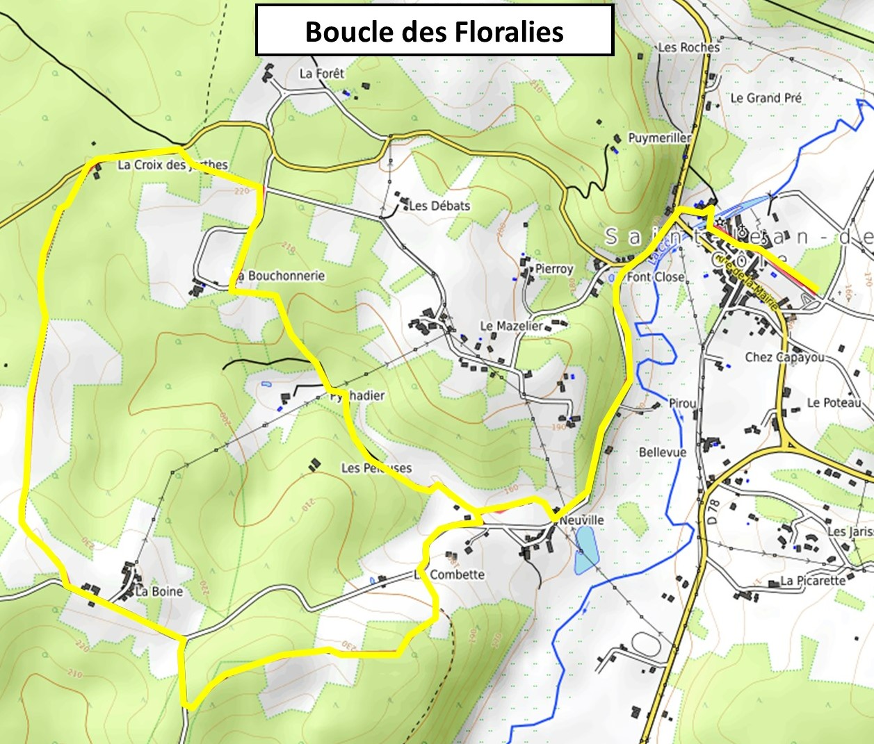 Boucle des Floralies Saint-Jean-de-Cole Plus Beaux villages de France  France Nouvelle-Aquitaine Dordogne Saint-Jean-de-Côle 24800