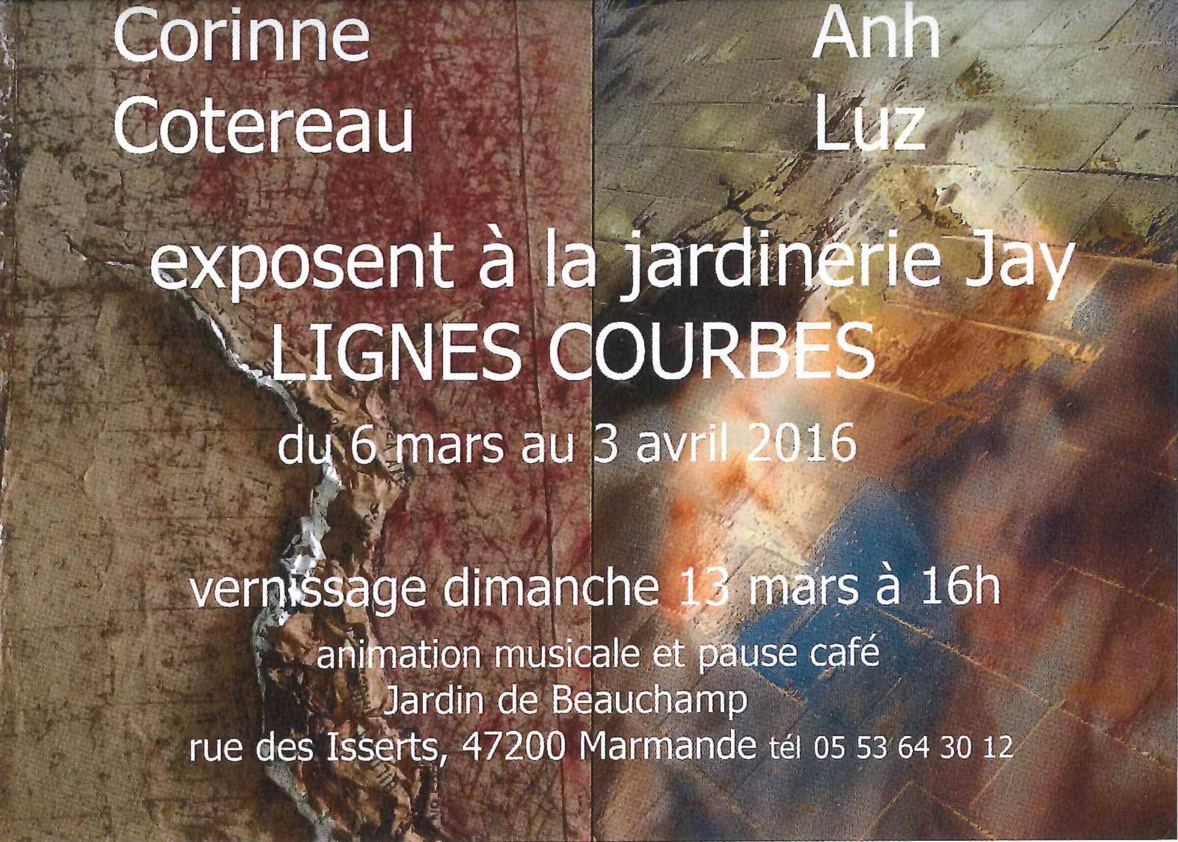 Exposition de Corinne Cotereau et Anh Luz à la Jardinerie Jay - MARMANDE