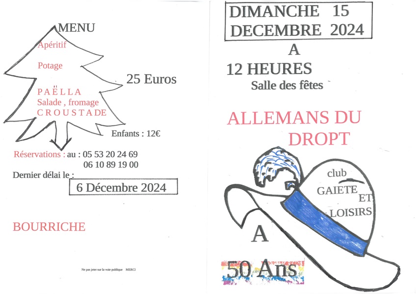 Les 50 ans du Club Gaieté et Loisirs