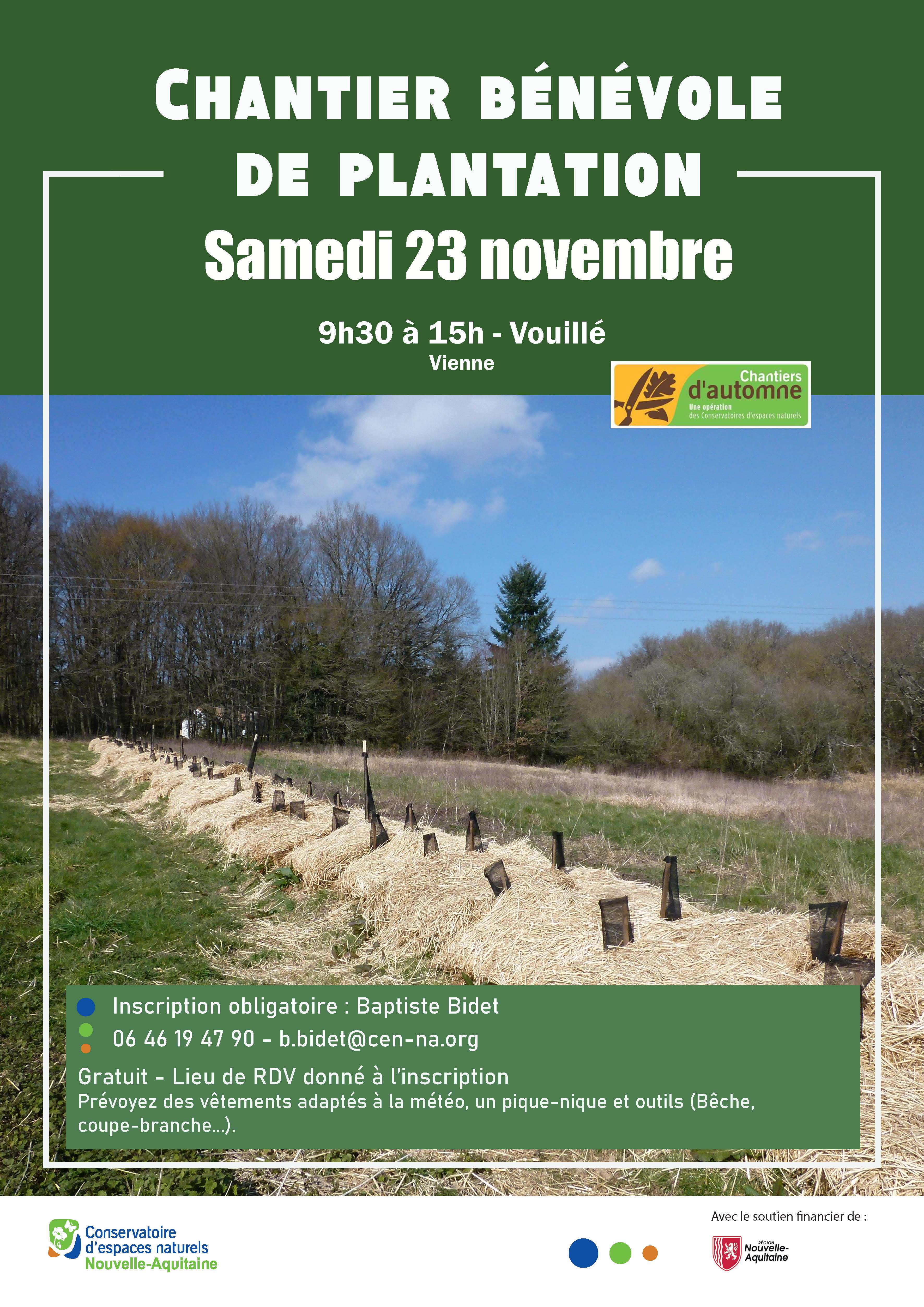 Chantier bénévole de plantation