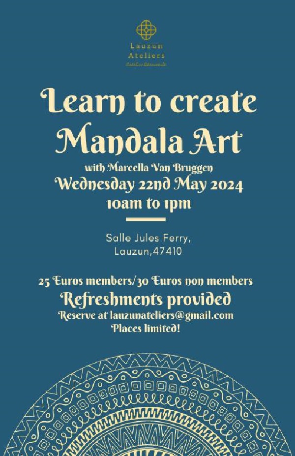 Atelier apprendre à créer du mandala art
