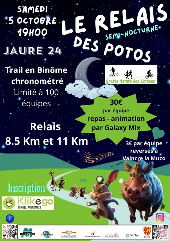 Trail semi-nocturne en relais (1/1)