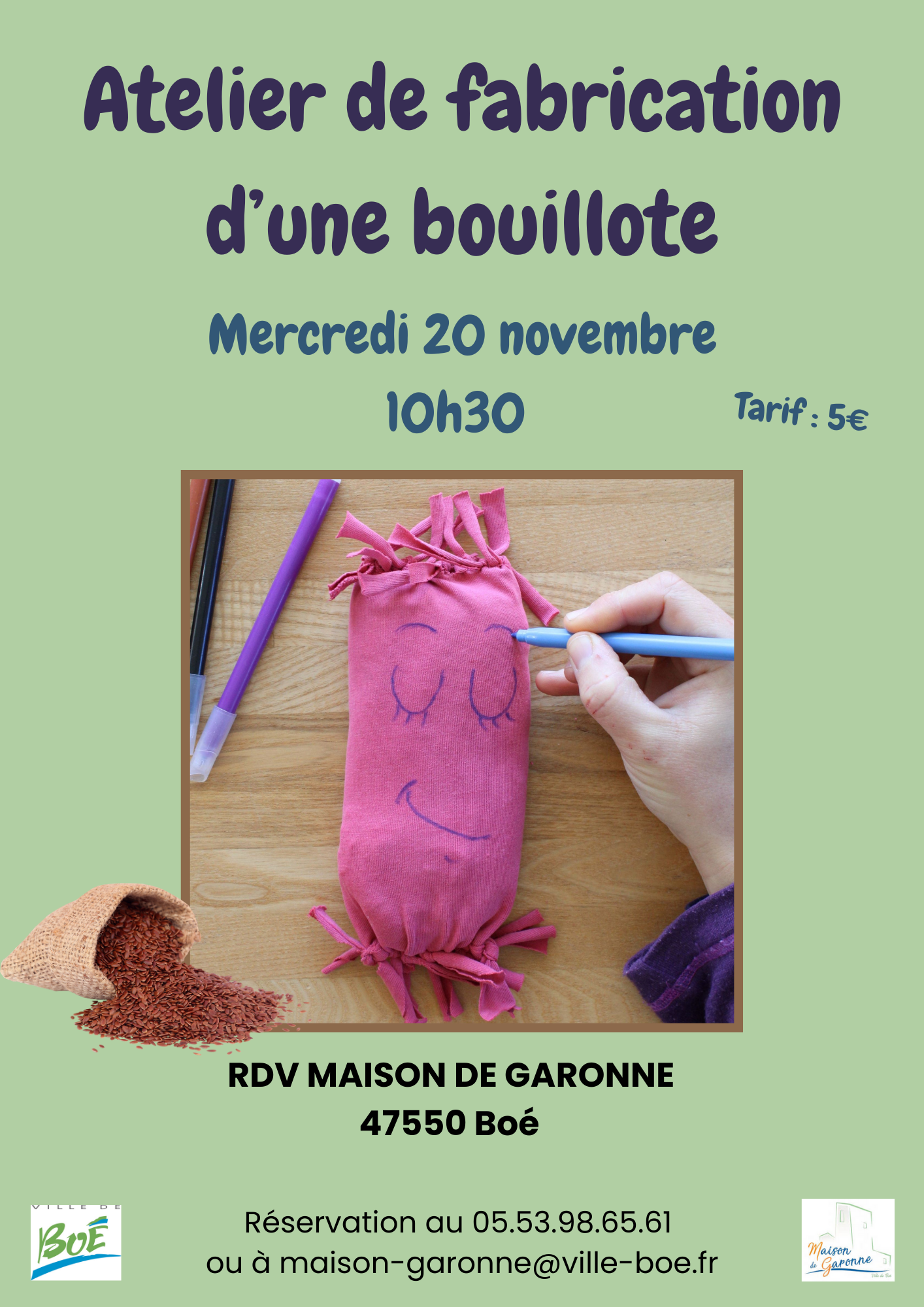 Atelier de fabrication d'une bouillotte