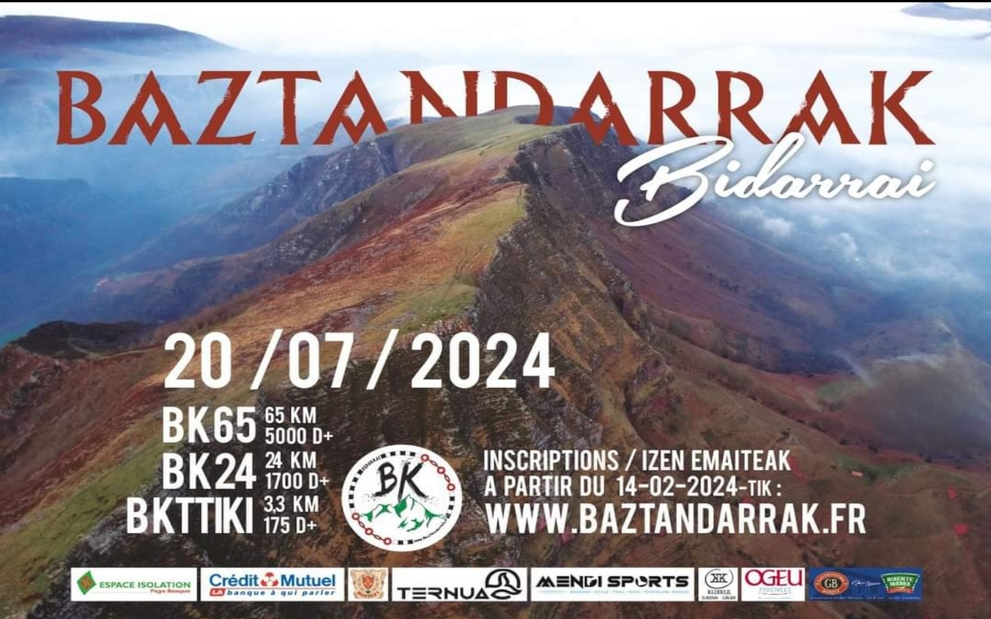 Courses en montagnes Baztandarrak : BK trail (1/2)
