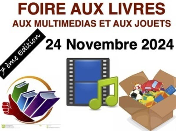 Foire aux livres, multimédias et jouets