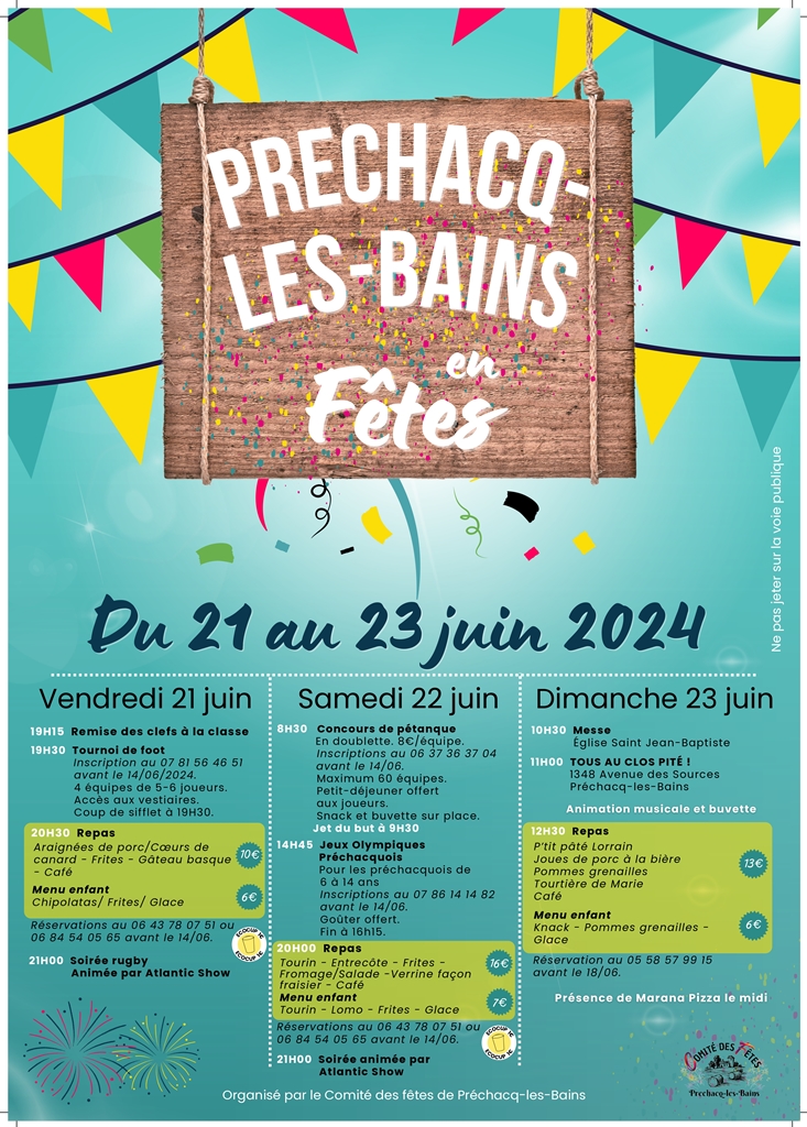 Fêtes locales de Préchacq-les-Bains