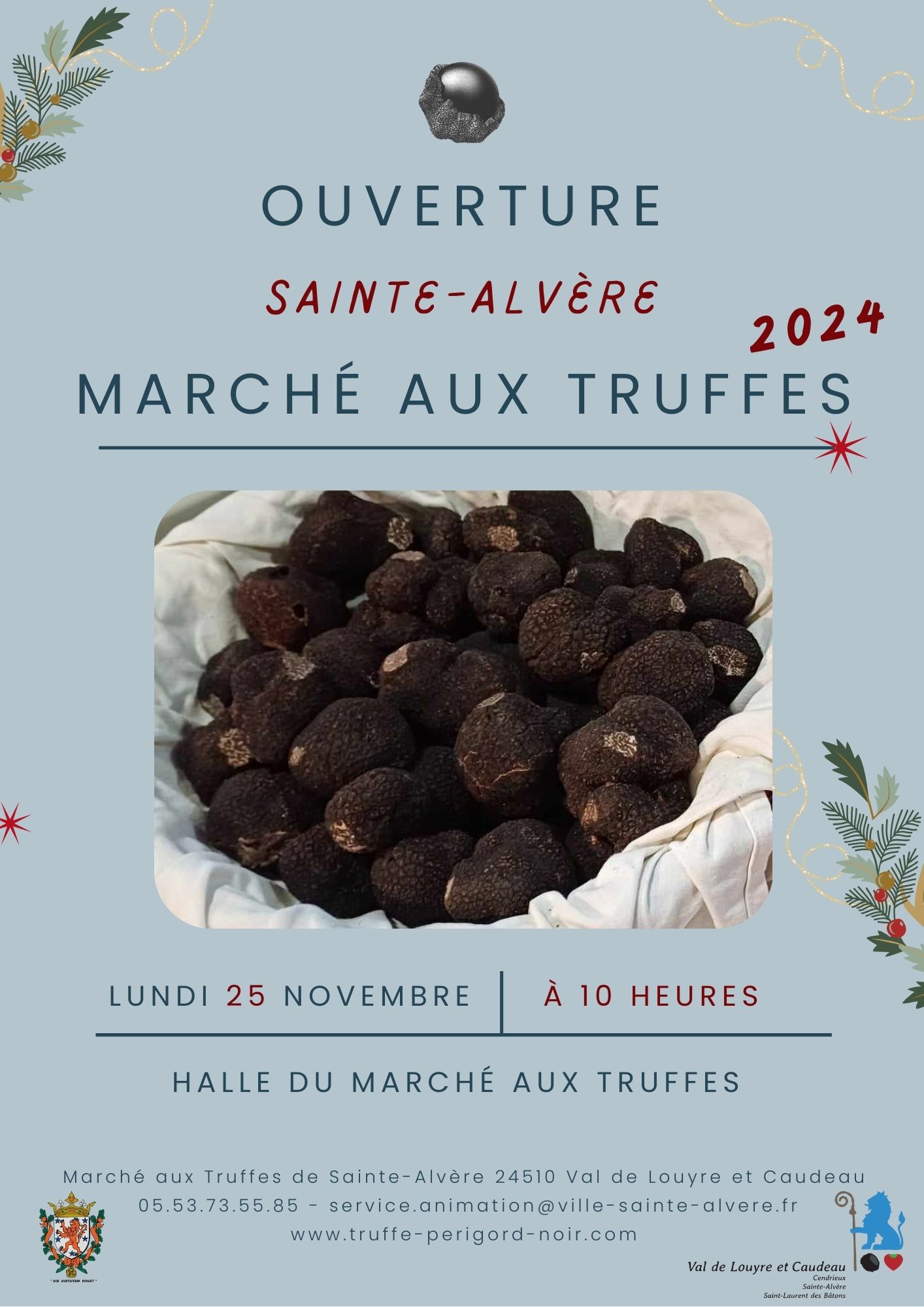 Ouverture du marché aux truffes de Sainte Alvère