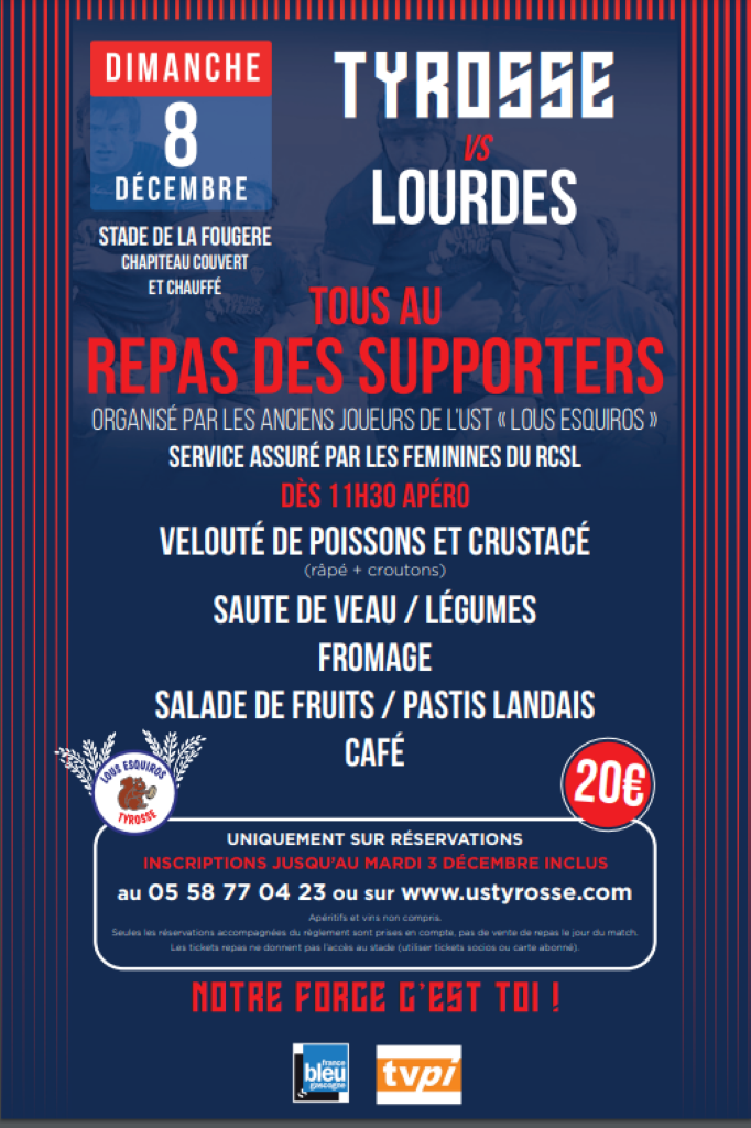 Repas supporters des Esquiros