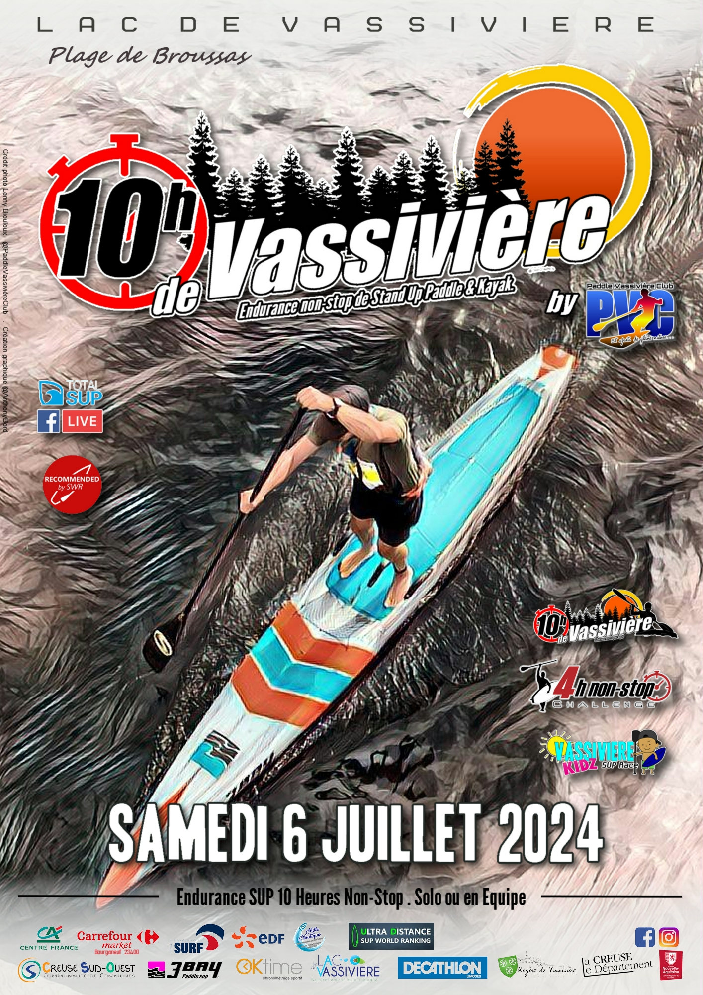 Les 10h de Vassivière : endurance stand up paddle et kayak