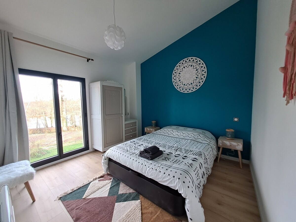 Domaine d'Écoline - Cocon - Chambre avec lit double