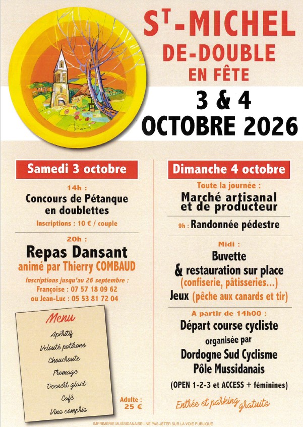 Fête du village: Randonnée, Marché artisanal et producteurs, Course Cycliste