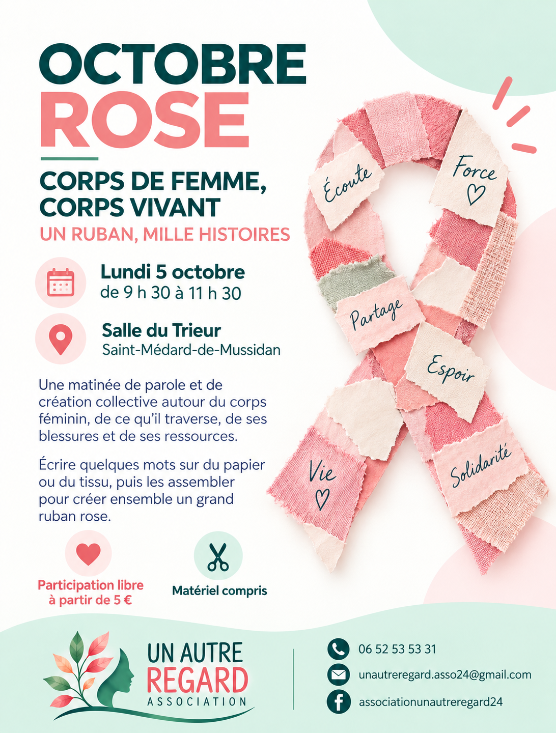 Octobre rose : corps de femme, corps vivant