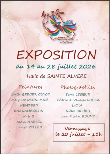 Exposition peintures et photographies à Ste Alvere