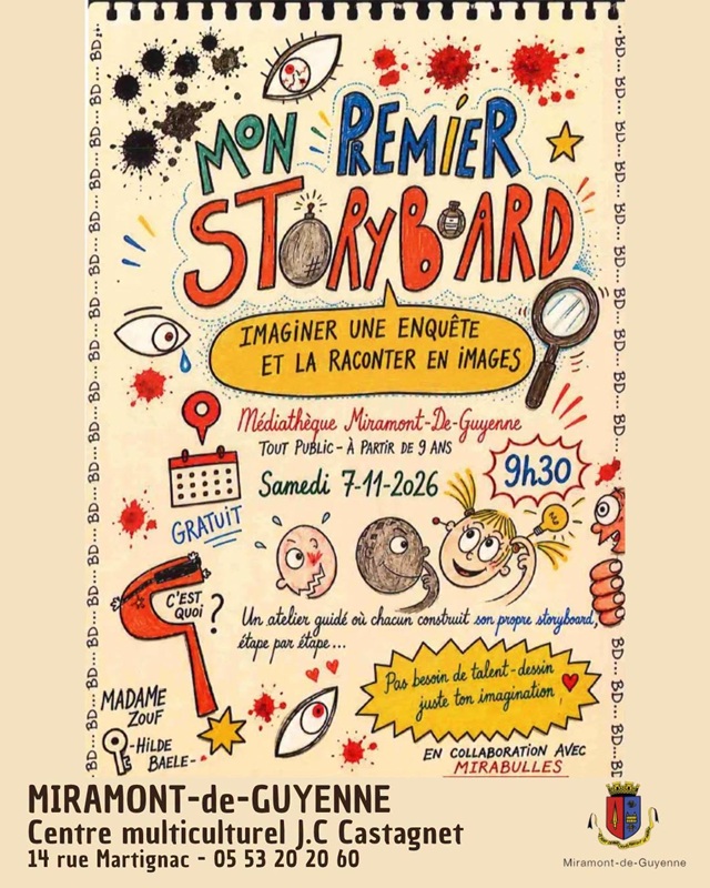 Atelier créatif - Mon premier storyboard