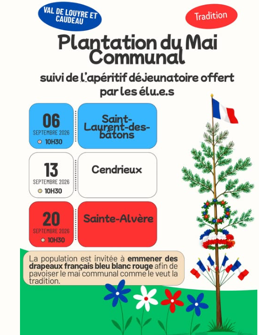 Plantation du mai communal