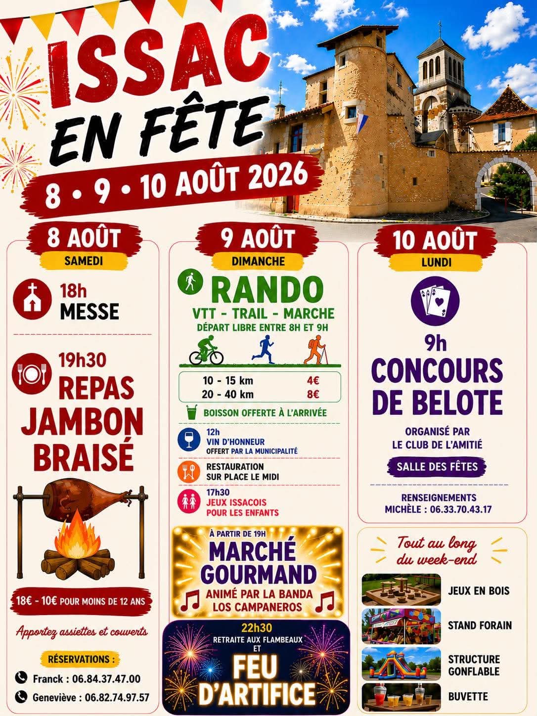 Fête locale: randonnée, marché gourmand, feu d ...