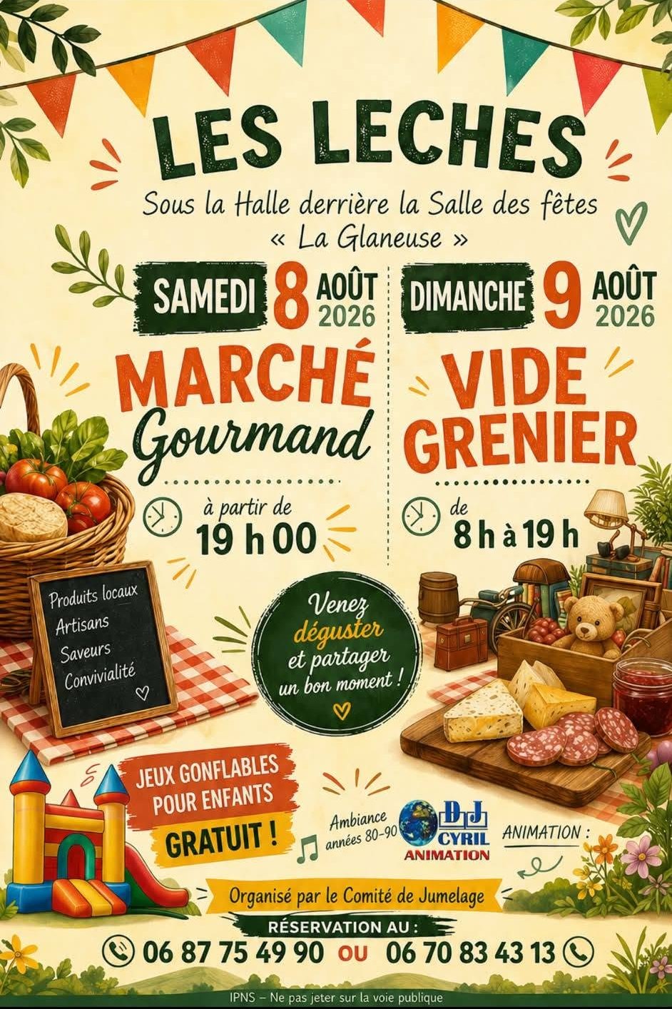 Fête locale : marché gourmand et feu d'artices