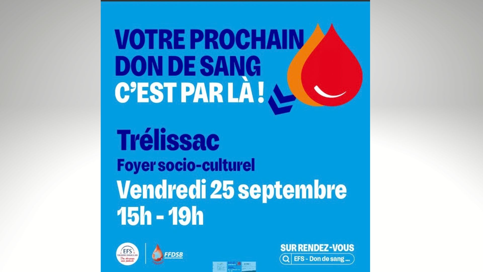 Don du Sang à Trélissac