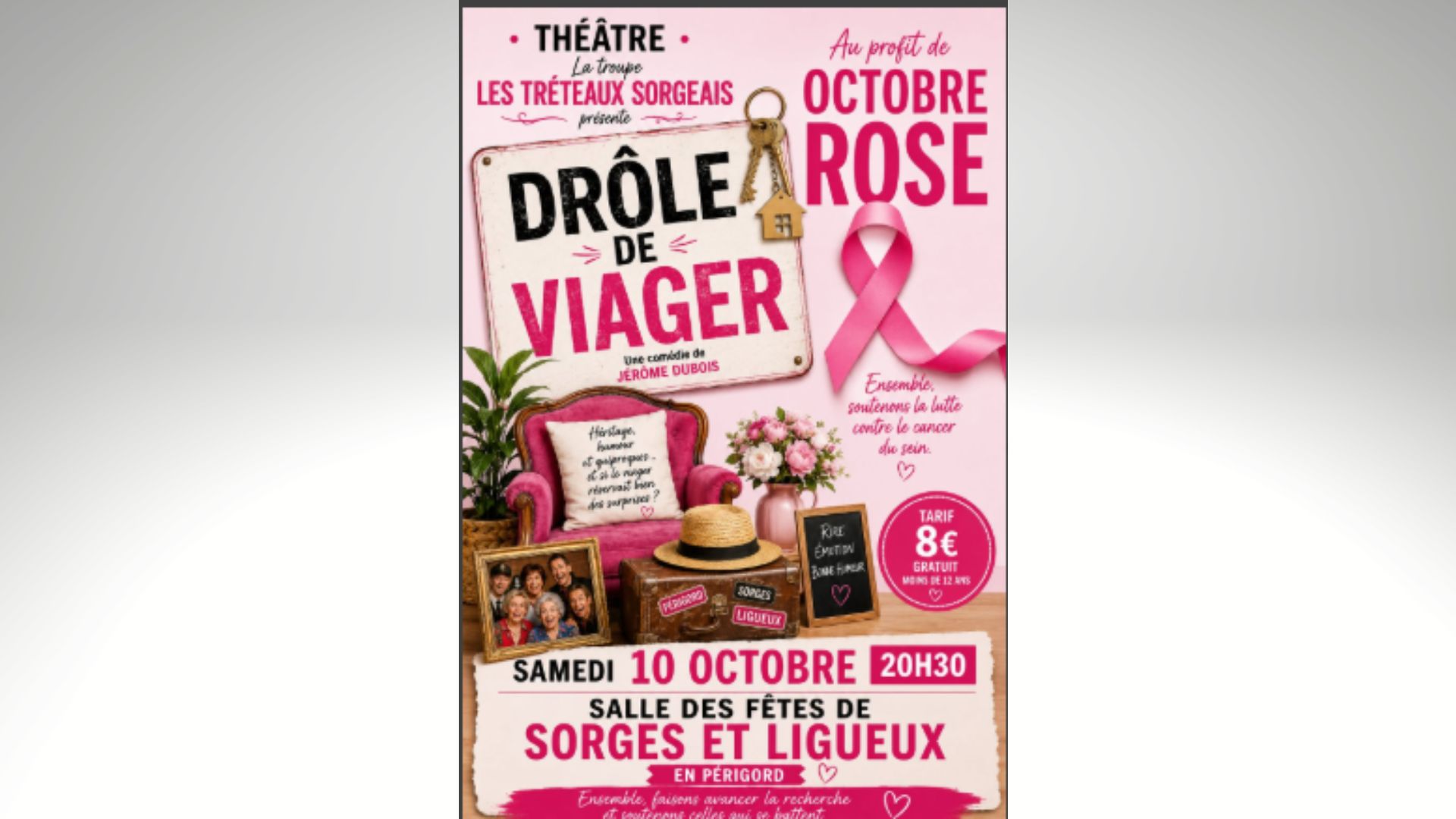 Les tréteaux Sorgeais présentent "Drôle de viager"