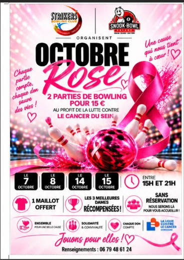 Octobre rose au bowling de Trélissac