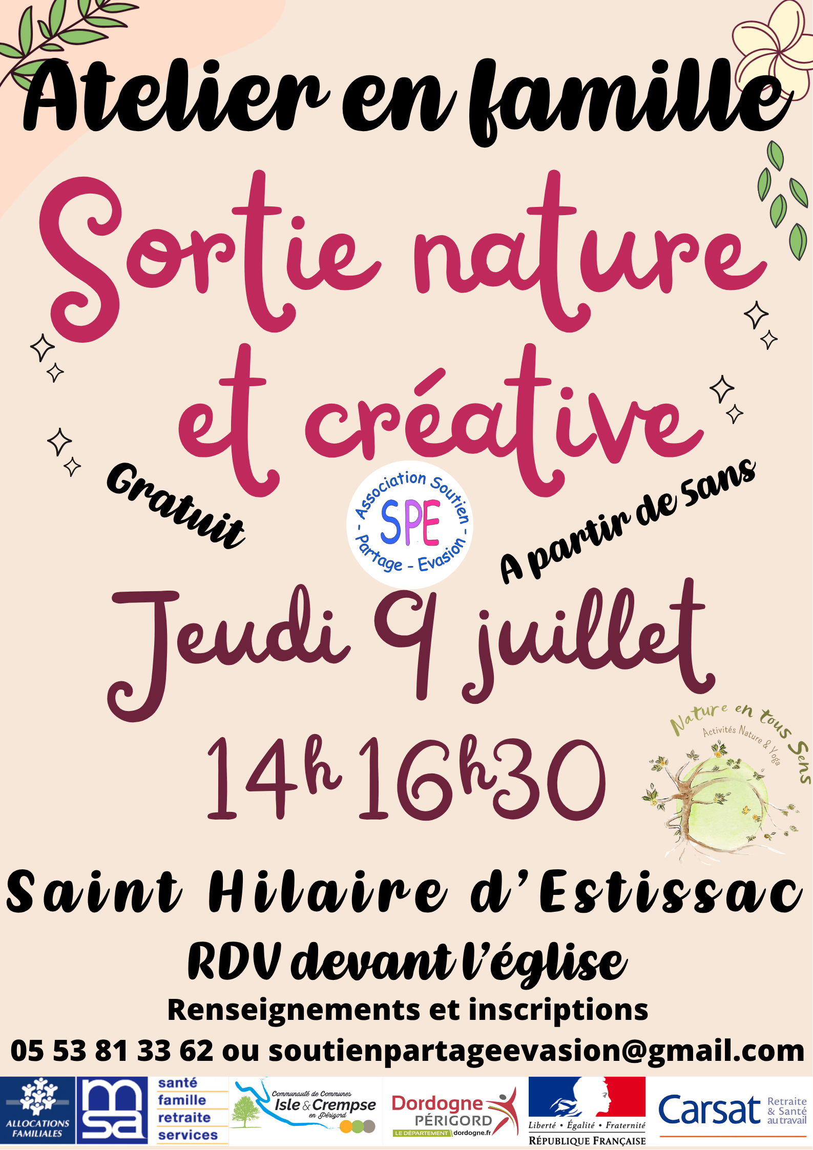 Sortie nature enfants