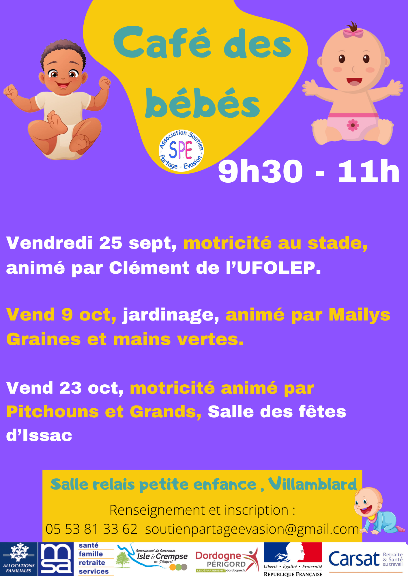 Activité jardinage pour bébés