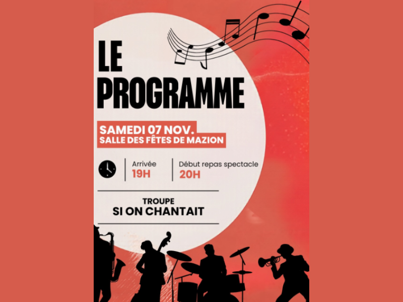 Spectacle "Si on chantait" à Mazion