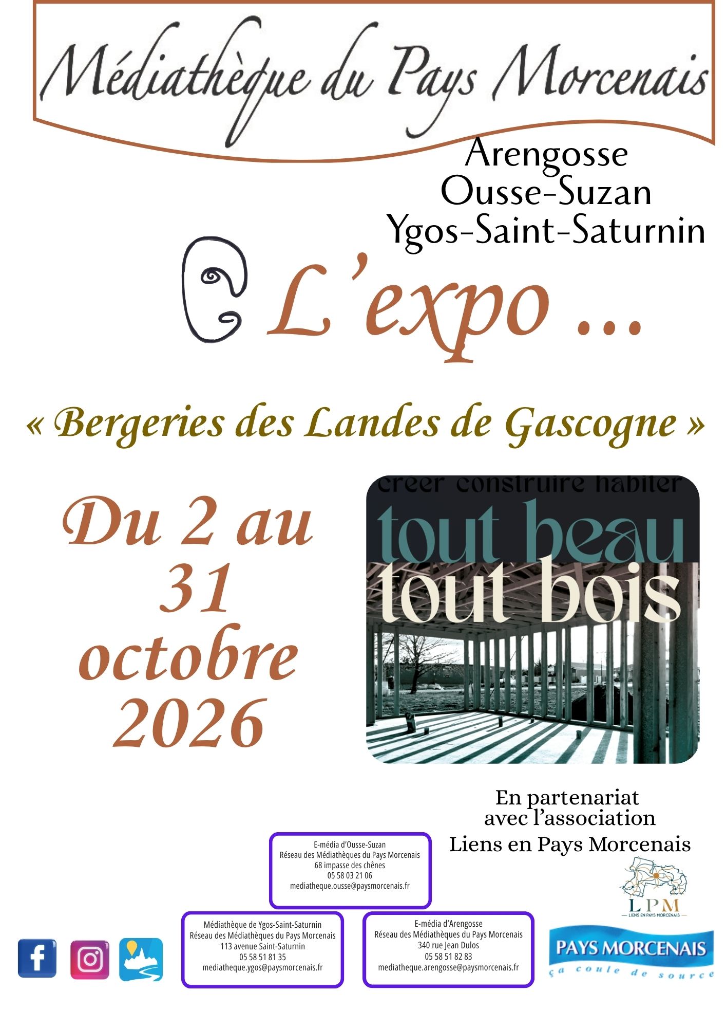 Exposition "Bergeries des Landes de Gascogne" - E-média Arengosse